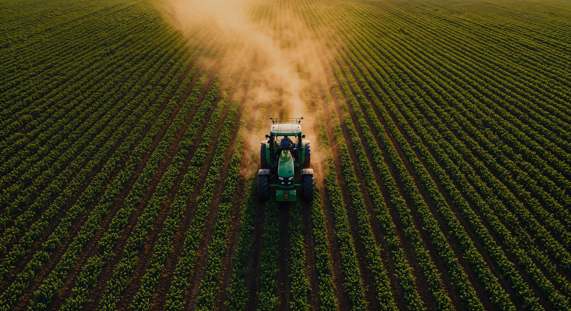 Tractor arando el campo Foto 2